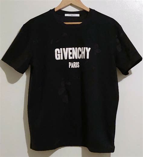 instagram givenchy t shirt|Givenchy distressed logo t shirt.